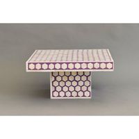 Support de gâteau en incrustation d'os rond de haute qualité dernière conception pour la fête pour l'affichage de gâteau d'anniversaire directement de l'Inde