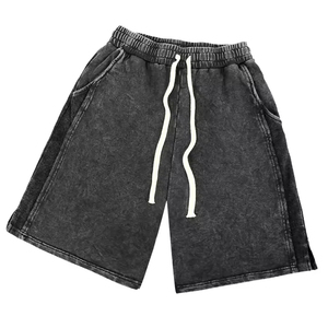 Conjuntos de talla grande para hombre Conjuntos cortos de verano Camiseta y pantalones cortos vintage lavado Conjunto de 2 piezas para hombre Ropa Joggers Uniforme 2025 - Product Image 4