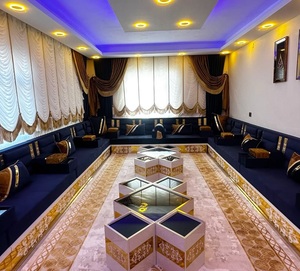 Conjunto de Sala de Estar Tradicional Árabe Majlis |   Tela Plegable Extensible Modular |   Personalizable |   Envío Gratuito a Todo el Mundo | - Product Image 2