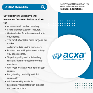 Contador preestablecido digital industrial Acxa-994C2 (Grande) - Product Image 4