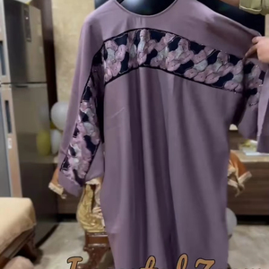 Abayas traditionnelles élégantes et modestes pour femmes robes de Dubaï tissu respirant brodé à la main pierre travail Baggy vêtements musulmans - Product Image 2