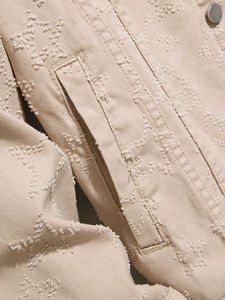 High Quality Custom Unisex Regular Vintage Denim Jacket <b>Stand</b> 100% Cotton Flip Pocket Eco-Friendly Windproof Spring OEM Service - Product Image 5