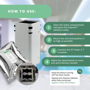 Neutralizzatore di Odori in Polvere Formula Verde: Odori di Tabacco, Animali Domestici, Pesce e Umidità - 50 Compresse Solide da 40g (2kg) - Confezione Grande - Product Image 6