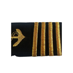 Accessoires d'uniforme de sécurité formel personnalisés de haute qualité, épaulettes en cuivre 3D, motif étoile, badge perlé, bouton, tissu en toile - Product Image 6