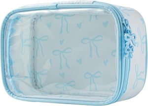 กระเป๋าแต่งหน้าพีวีซีใสมีซิปสองด้าน - Product Image 3