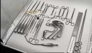 Instruments chirurgicaux manuels en acier inoxydable de haute qualité, ensemble d'instruments pour l'ablation des tonsils et des adénoïdes, porte-aiguille, classe II ISO 13485 CE - Product Image 2