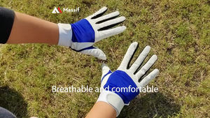 ถุงมือหนังแบบระบายอากาศอุปกรณ์ตีลูกซอฟต์บอลและเบสบอล - Product Image 6