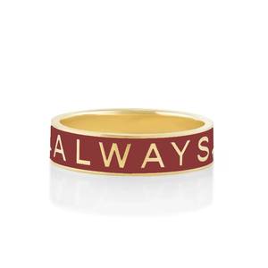 Vente chaude Toujours jaune/marron bande Anneau Promise Anniversaire Bande Anneau Déclaration Bande Anneau Tendance Vente Chaude Produit Toujours - Product Image 1
