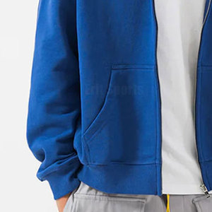 Sweat-shirts à fermeture éclair 100 % coton de haute qualité pour hommes, logo personnalisé, écologiques, respirants, vente directe d'usine, vente en gros, vêtements d'hiver - Product Image 6