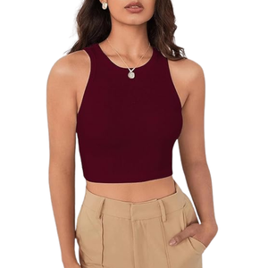 Camiseta sin mangas de yoga para mujer, chaleco de verano transpirable suave de algodón, fabricante OEM, ropa deportiva al por mayor a granel, camiseta de Fitness - Product Image 6