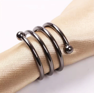 Porte-serviettes en métal doré de qualité supérieure au design de luxe maison fêtes de mariage restaurant table à manger accessoire porte-papier de soie - Product Image 6