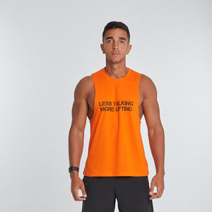 Personnalisé Fitness Workout Sans Manches Muscle Gilet Hommes Décontracté Coton Stringer Gym Singlet Débardeurs En Gros Homme Chemise - Product Image 2