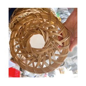 Exporting High Quality Vietnamese Woven Bamboo <b>Trivet</b>, Handmade Woven Bamboo <b>Trivet</b> Used in Kitchen and Home Decoration - Product Image 1