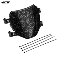 JFG PP Vorderes Nummernschild für Surron Light Bee Carbon-Optik Weißes Muster Wassertransferdruck Kundenspezifisches Motorrad-Panel