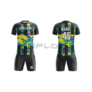 เสื้อฟุตบอลโพลีเอสเตอร์100% เสื้อฟุตบอลสโมสรชุดฟุตบอลชุดผ้าทีมเจอร์ซีย์แบบกำหนดเอง - Product Image 6