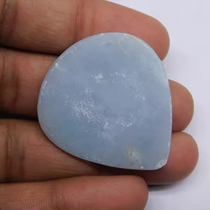 หิน Angelite ธรรมชาติ 100% พลอยหลวม Angelite แท้เกรดสูงสําหรับทําเครื่องประดับในราคาโรงงานขายส่ง OEM จํานวนมาก - Product Image 1
