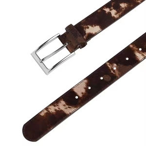 Custom Designed Men's Genuine Cowhide Leather <b>Belt</b> Luxury <b>Double</b> Side Alloy for <b>Buckle</b> Casual Style Private Label <b>Belts</b> - Product Image 5