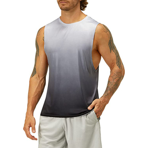 Débardeurs d'entraînement extensibles de haute qualité pour hommes chemises de fitness légères sans manches à séchage rapide OEM personnalisable grande taille - Product Image 1
