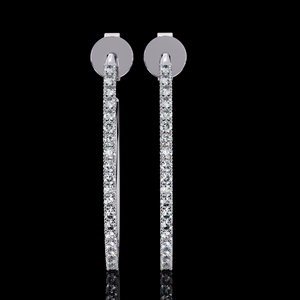 Pendientes de Hip Hop de Plata de Ley 925 con corte redondo de diamante cultivado Leb de alta calidad, joyería de boda a la moda para mujer - Product Image 4