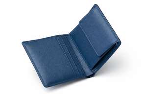 Portefeuille fin en cuir véritable de qualité supérieure pour hommes avec porte-cartes multiples, design classique minimaliste - Product Image 3