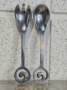 Pure And Polished Stainless Steel <b>Salad</b> Tools <b>Salad</b> <b>Server</b> With Designer Handles For Household Restaurants Hotel And Resort - Product Image 6