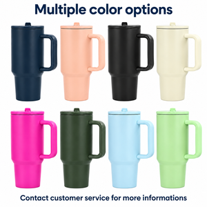 New Straw <b>Lids</b> <b>Travel</b> Insulated 40 oz Wholesale Car Tumblers Thermal <b>Mug</b> Stainless Steel 40oz Tumbler <b>with</b> Handle - Product Image 6
