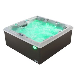 อ่างน้ำร้อนพกพาแบบสี่เหลี่ยมสำหรับ 6 คน พร้อมระบบนวดด้วยน้ำและไฟ LED พร้อมระบบควบคุมอัจฉริยะ - Product Image 2