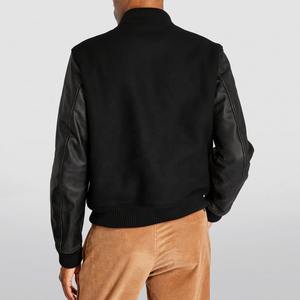 Nouveau design de couleur unie pour hommes Veste Letterman Streetwear Vêtements chauds Veste Letterman pour hommes - Product Image 3