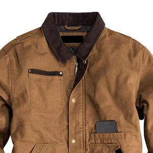 Chaquetas de Lona para Hombre de Invierno, 100% Algodón, Cuello Mao, Color Sólido, Diseño Personalizable, Fabricante de Pakistán - Product Image 5