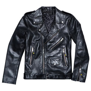 Veste en cuir pour homme personnalisée OEM de grande taille fabriquée au Pakistan Veste de moto pour homme - Product Image 1