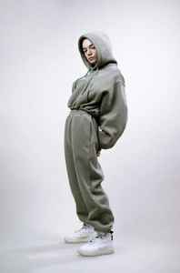 Nouvel ensemble personnalisé de sweat à capuche et de jogging en molleton, ensemble de vêtements de détente en coton mélangé, survêtement, logo personnalisé, coupe-vent en molleton - Product Image 2