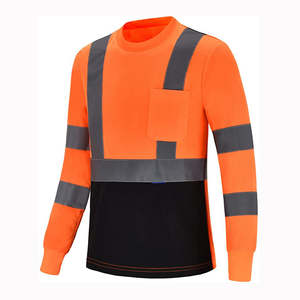 Chemise de sécurité avec poche, chemise de sécurité à manches longues, chemise de sécurité et de sécurité, bicolore, durable et fiable pour un usage quotidien - Product Image 4