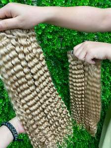 Tejido de cabello humano vietnamita de color ondulado profundo, súper doble cabello de lujo, envío DHL un donante - Product Image 3