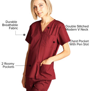 Conjunto de uniformes médicos unisex con logotipo personalizado, tela elástica, uniforme quirúrgico para Hospital, pantalones para correr, venta al por mayor para médicos y enfermeras - Product Image 3