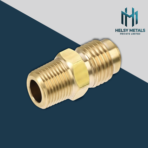 Raccord de tuyauterie fileté mâle-mâle en laiton de haute qualité, double connecteur mâle pour systèmes de plomberie, CVC et industriels - Product Image 4