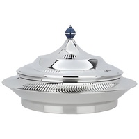 Ensemble de casseroles et marmites isothermes en acier inoxydable à double paroi, style moderne, avec couvercle moulé, pour maintien au chaud des aliments, 24 cm