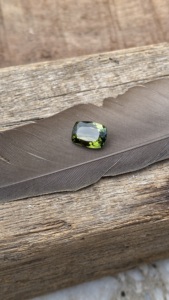 Chứng nhận hiếm nhất tự nhiên Tanzanite 2.19 Carat dài đệm cắt màu xanh Màu Xanh Lá Cây Đá độc quyền cho cửa hàng của tôi-tự nhiên Zoisite Tanzanite - Product Image 2