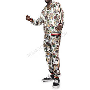 <b>Mens</b> Casual Jogger <b>Tracksuit</b> Set Full Zipper Velvet <b>Velour</b> Jacket Adjustable Waistband Sweatpants Side Pockets OEM Custom Logo - Product Image 4