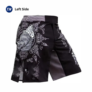 Conjuntos de Rashguard de MMA para Hombre de Alta Calidad con Estampado por Transferencia de Calor, Diseño Ergonómico, Pantalones Cortos de Poliéster de Cintura Media, Estilo Casual - Product Image 5