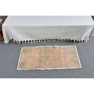 Alfombra Turca Vintage de 1,6x3,2 Pies, Tejido Plano de Látex, Tejido Bohemio Clásico, Beige, Naranja, para Pasillo, Rectángulo, Espacio - Product Image 3