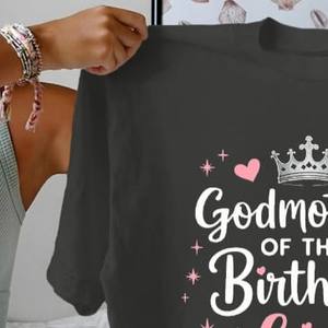 Camiseta de Cumpleaños Personalizada para Mujer, Cosida a Medida, Informal, Antiarrugas, Transpirable y Cómoda - Product Image 5