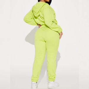 Elegante chándal unisex de algodón con cremallera y logotipo personalizado impreso Sudadera con capucha recortada de lujo XXL tamaño de invierno de talla grande Características - Product Image 2