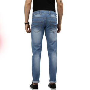 2025 New Wholesale Brand <b>Men's</b> Blue Stripes Denim <b>Jeans</b> <b>High</b> <b>Waist</b> Slim Fit Embroidered Design OEM ODM Bulk for <b>Men</b> - Product Image 6