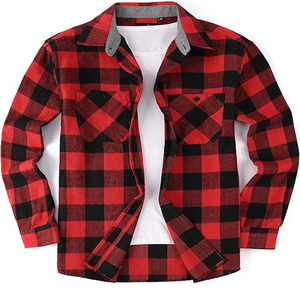 <b>Men</b> Motorcycle Flannel <b>Shirt</b> Kevlar Lined Biker Jacket with CE Approved Armor Padding Protective Riding <b>Lumberjack</b> <b>Shirt</b> - Product Image 5