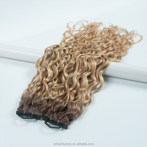 Extensions de cheveux humains vierges Remy bouclés de qualité supérieure, invisibles, coupables, permanentes, Genius Weft - Product Image 4