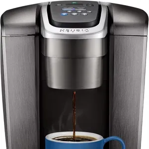 En kaliteli orijinal yeni Keurigs k-elite tek hizmet k-fincan Pod kahve makinesi, fırçalanmış kayrak, 12 oz. Demlemek boyutu