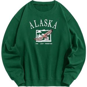 Casual elegante de manga larga cuello redondo hombro pendiente impreso cómodo de talla grande sudadera de hombre de Bangladesh - Product Image 6