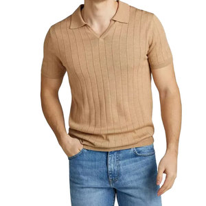 Polo de golf personnalisé pour hommes, couleurs unies, fitness, performance, t-shirt promotionnel avec logo brodé, couleur unie - Product Image 1