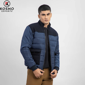 Veste bomber pour homme, streetwear tendance, hiver, poche zippée sur le devant, logo personnalisé, haute qualité, coupe-vent imperméable - Product Image 2