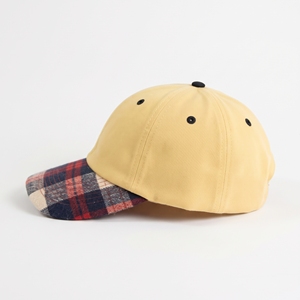 Gorra de Béisbol de 6 Paneles con Visera a Cuadros, Ajustable, Unisex, de Franela de Algodón, Deportiva, Casual, al por Mayor, con Logotipo Personalizado, de Alta Calidad, OEM, ODM - Product Image 2